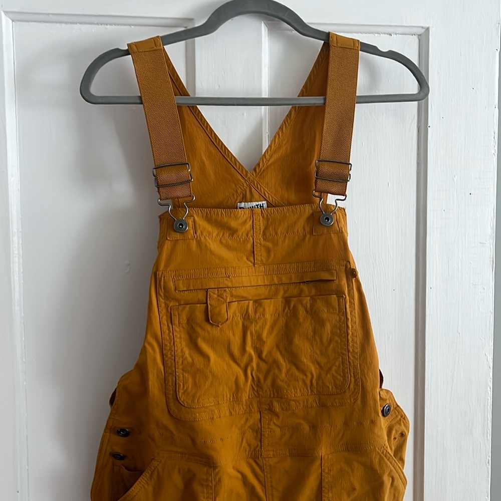 Duluth Heirloom Gardening Short Overalls, sierra brown, women’s medium